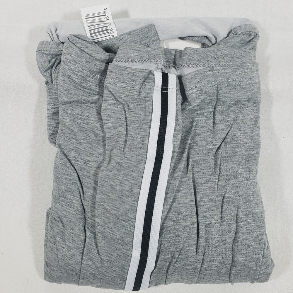 NWT Double Stripe Tank and Shorts Loungewear Set Heather‎ Gray Medium 8-10 - Picture 5 of 6
